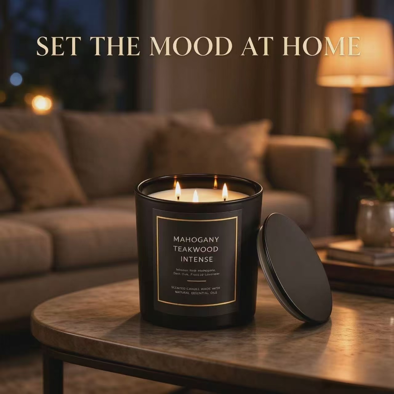 Soy Wax - Scented Candles Romantic Air Fragrance Diffuser