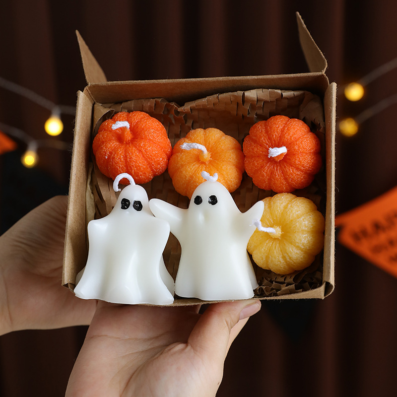Candle Containers - Halloween Candle Gift Box Cute Ghost