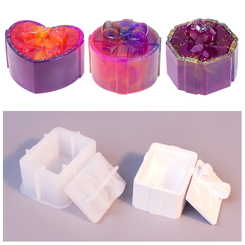 Candle Containers - Gift Jar Resin Molds with Lids