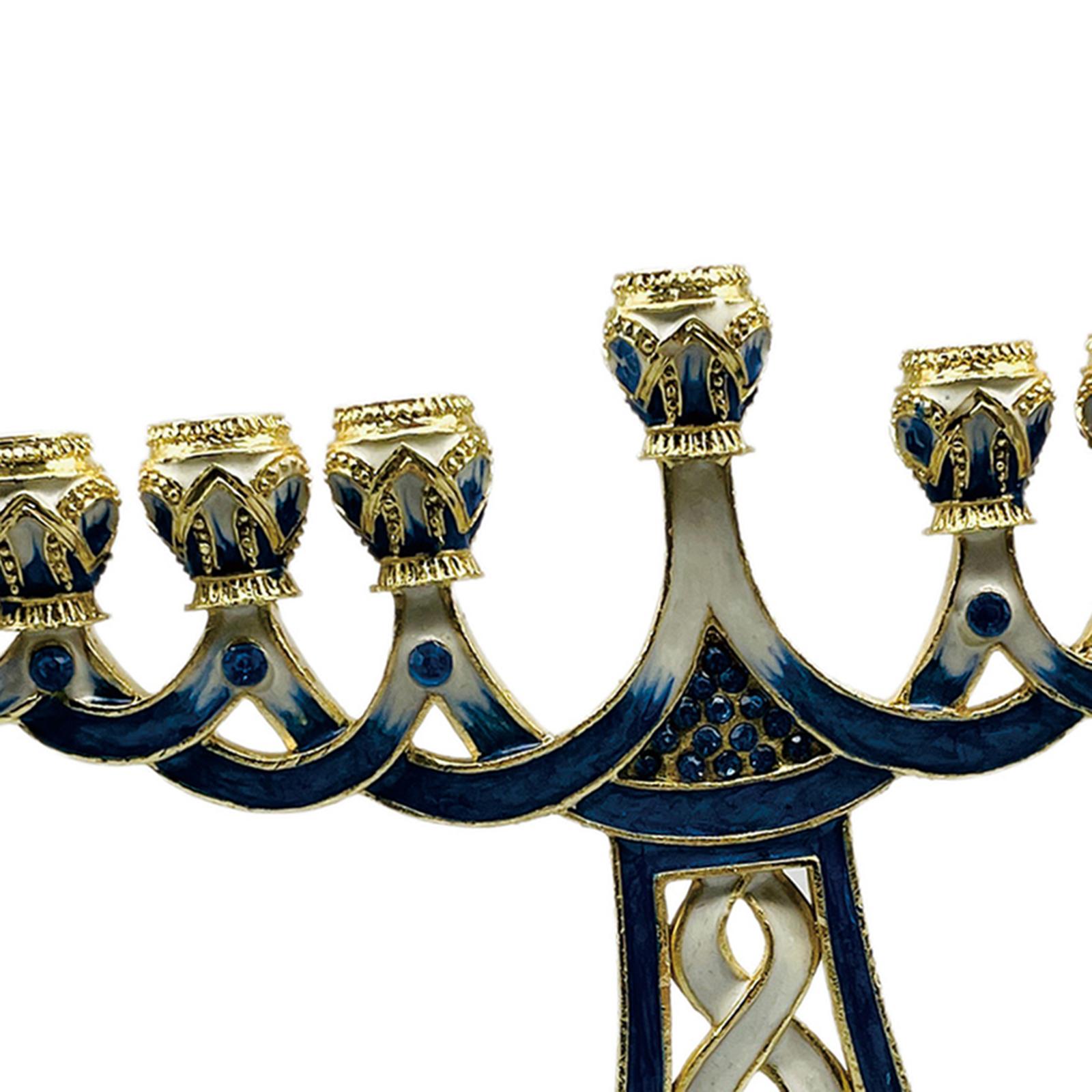 Enameled Menorah Candle Holder - Paraffin Wax review and price