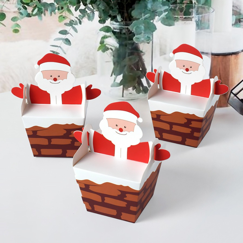 10/30/50pcs Santa Claus Climbi - Candle Containers review and price