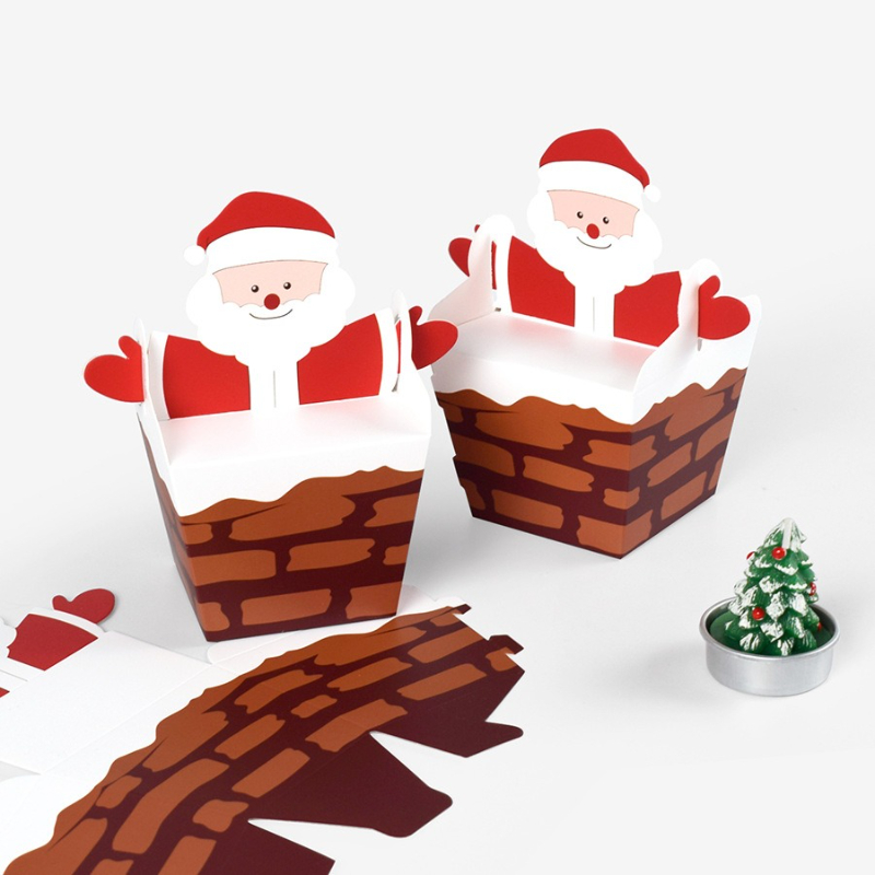 10/30/50pcs Santa Claus Climbi - Candle Containers review and price