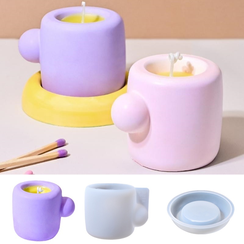 3D Mug With Coaster Silicone M - Candle Containers review and price