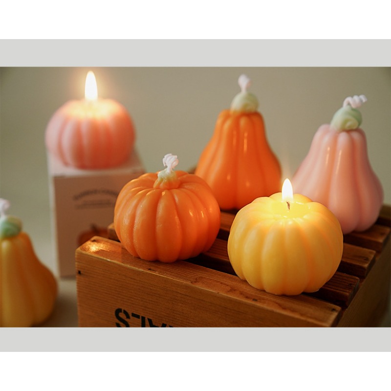 Handmade Halloween Pumpkin Sce - Silk Candle review and price