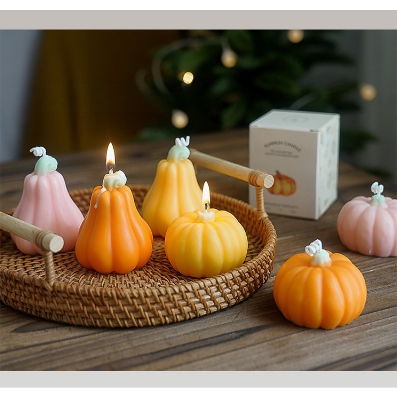 Handmade Halloween Pumpkin Sce - Silk Candle review and price