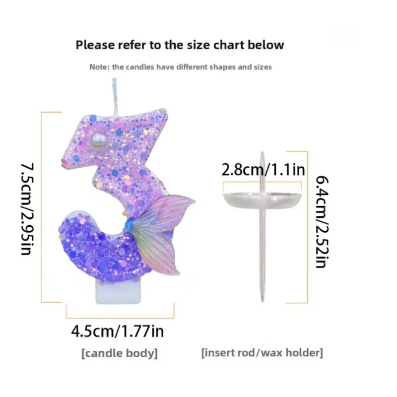 Glitter Purple Gradient Mermai - Soy Wax review and price