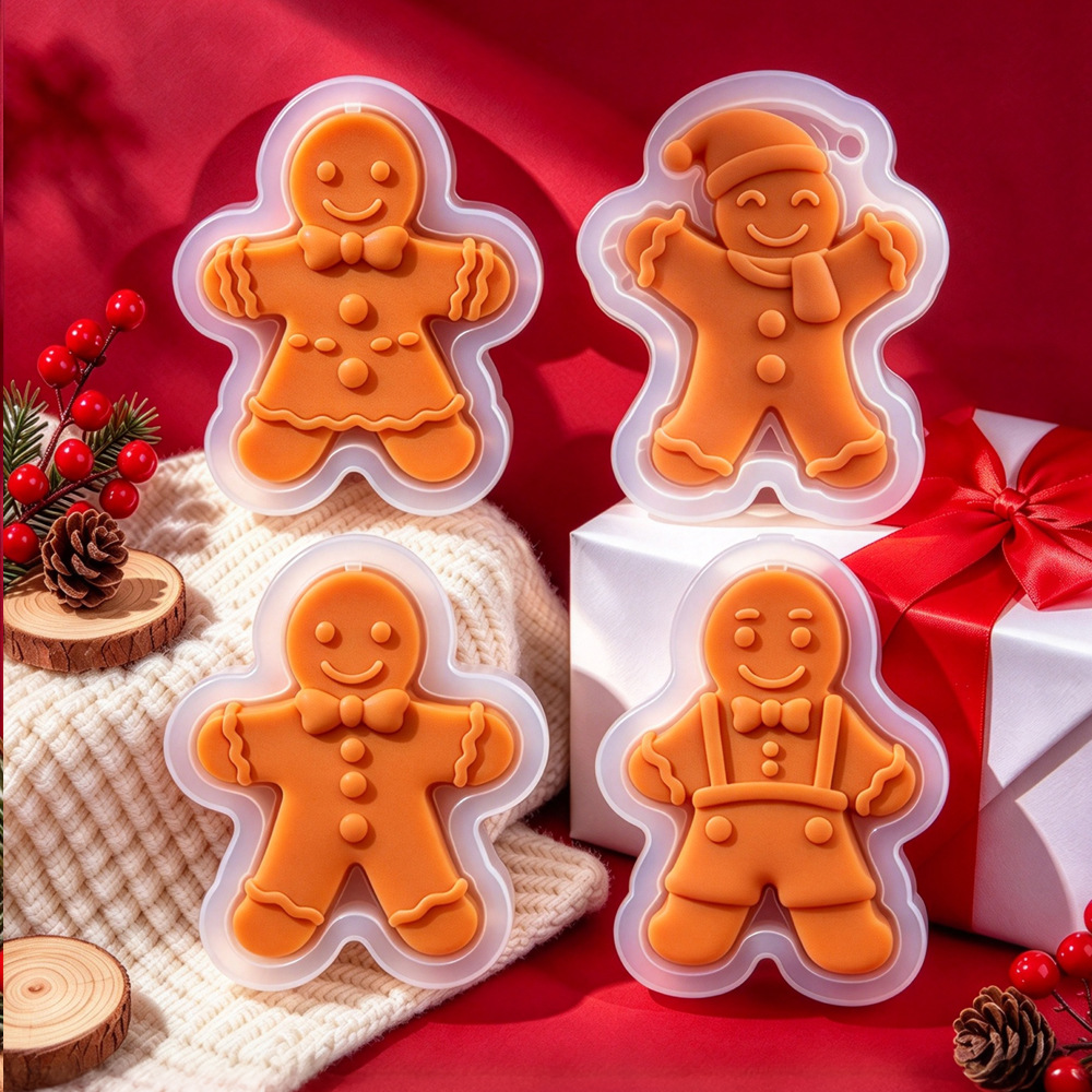 Christmas Gingerbread Man Sili - Candle Molds review and price