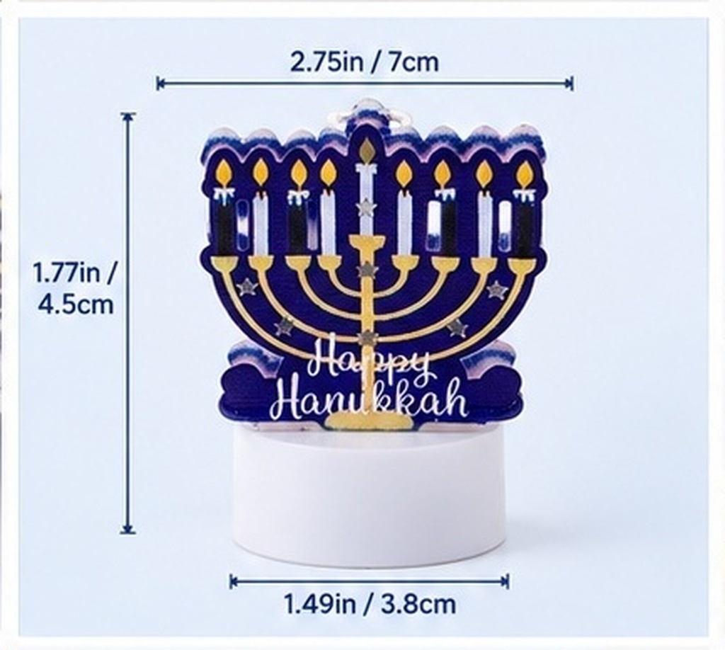 Iron LED Flameless Hanukkah Ca - Paraffin Wax review and price