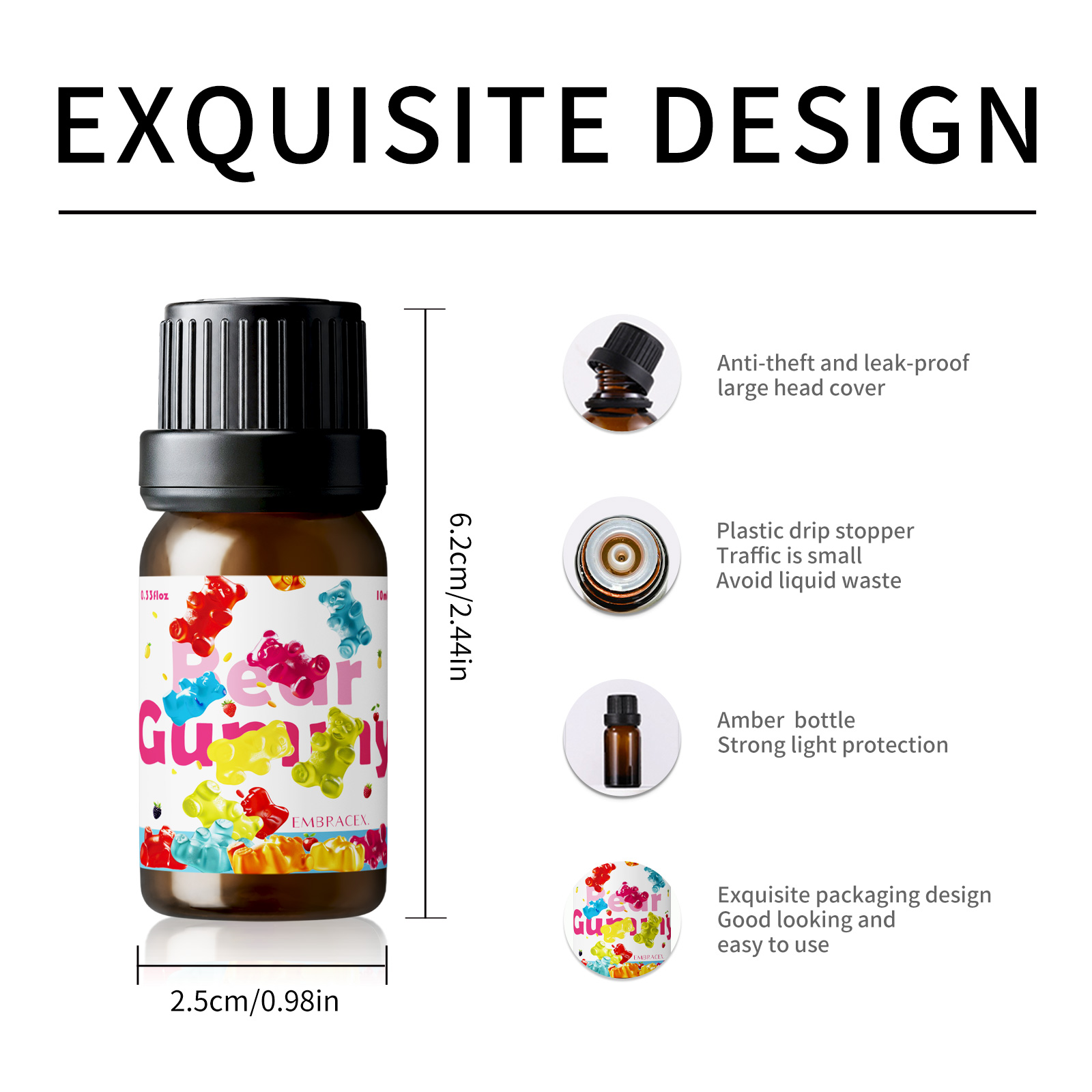 10ml Gummy Bear Fragrance Oil  - Silk Candle review and price