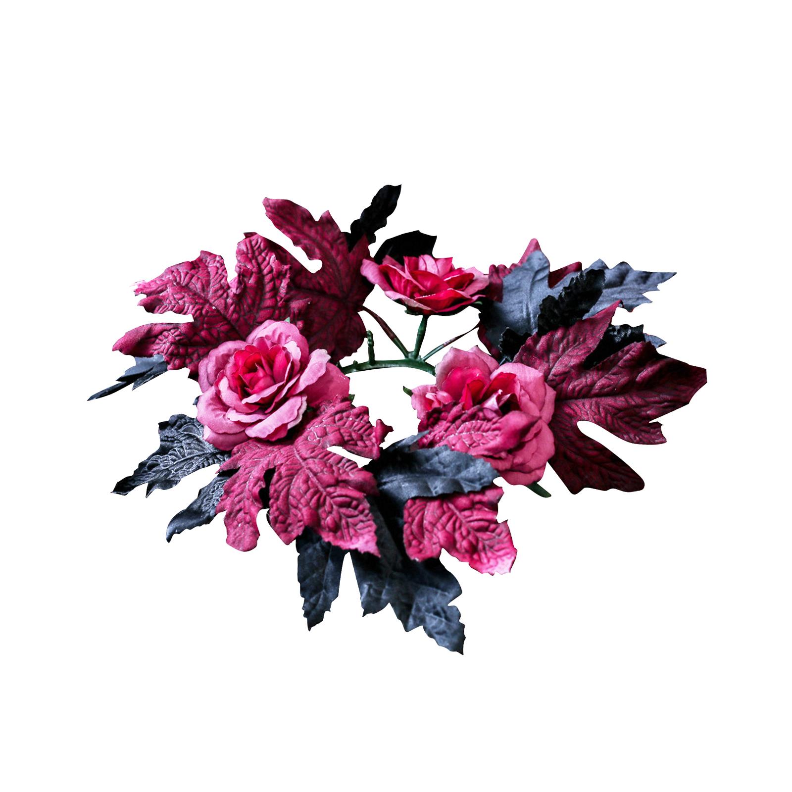 Dark Rose Halloween Wreath Sil - Silk Candle review and price