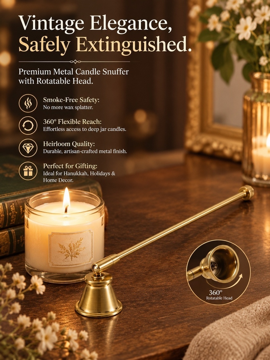 Metal Snuffer Retro Style Long - Candle Wick review and price