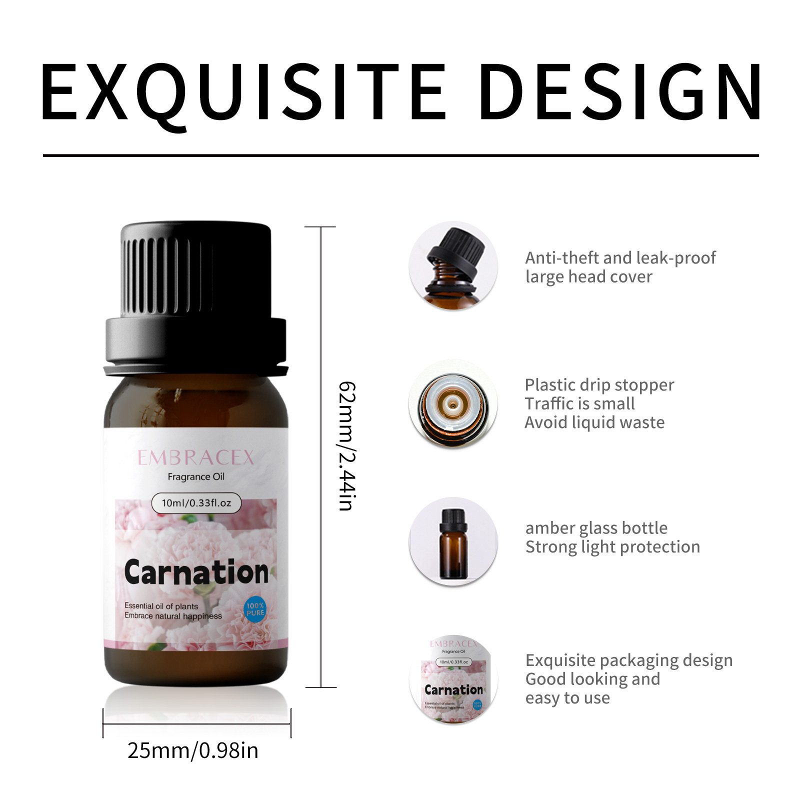 10ml Carnation Fragrance Oils  - Candle Fragrance review and price
