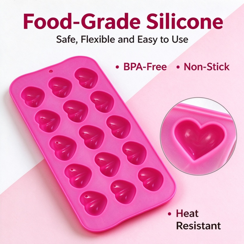 3D Love Heart Silicone Mold Fo - Candle Molds review and price