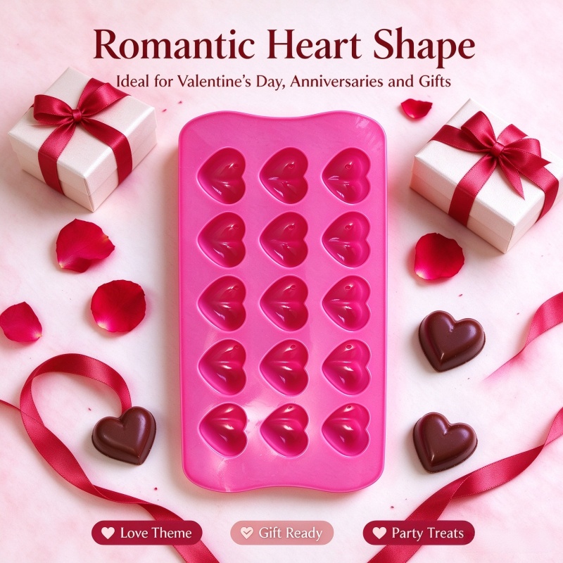 3D Love Heart Silicone Mold Fo - Candle Molds review and price