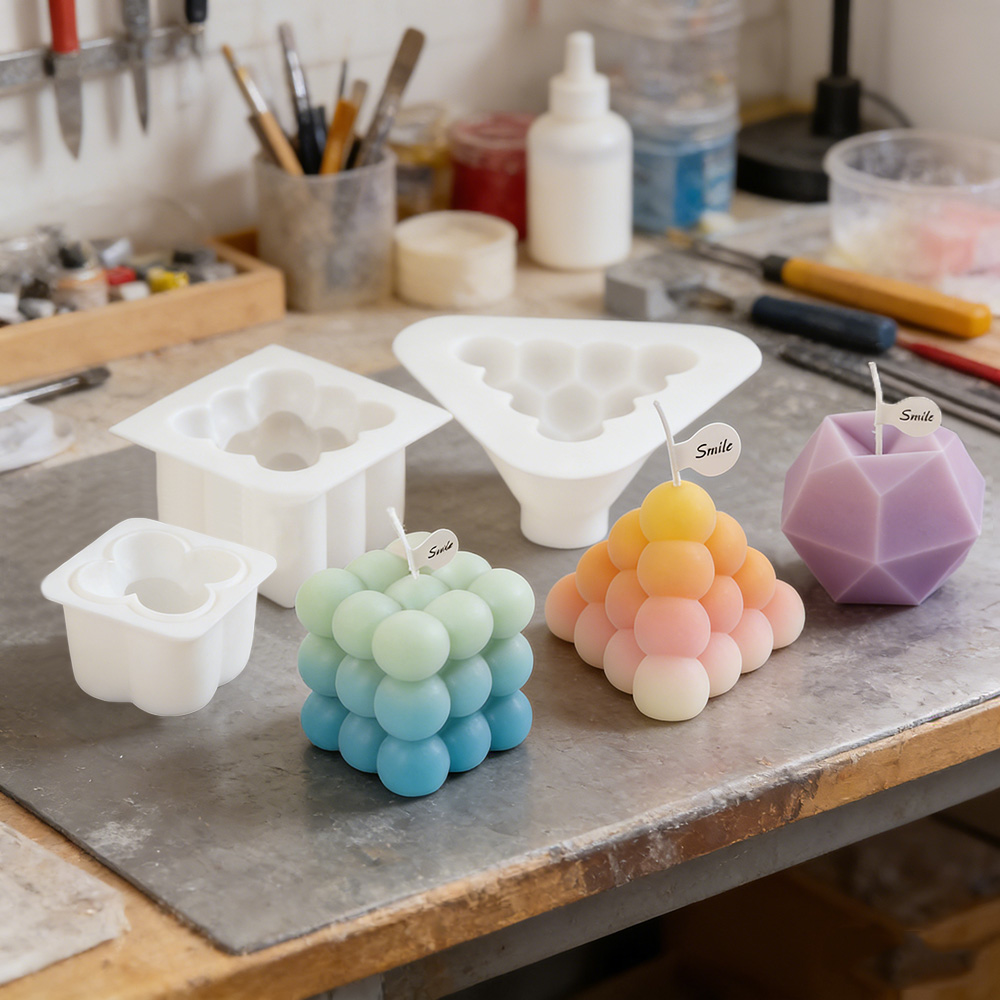 3D Bubble Cube Silicone Candle - Candle Making Kit review and price