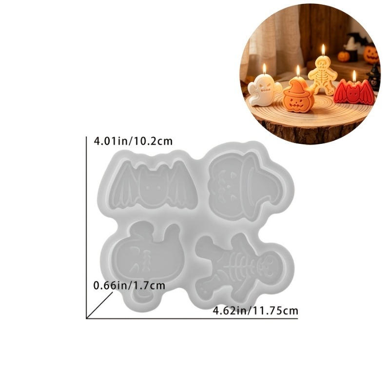 4-cavity silicone resin mold s - Candle Molds review and price