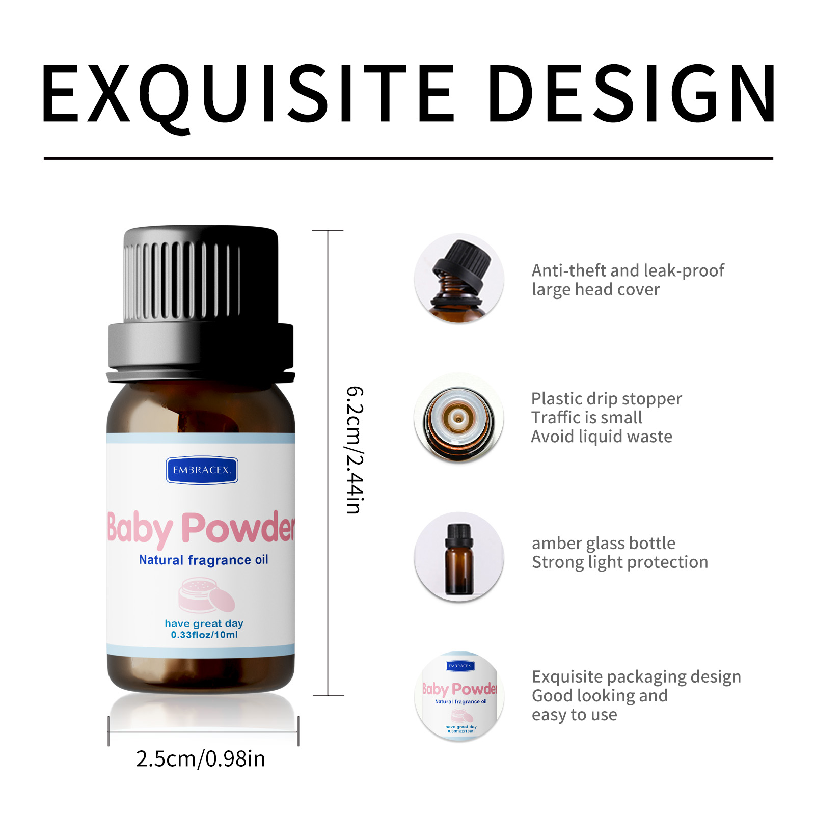 10ml Baby Powder Fragrance Oil - Candle Fragrance review and price