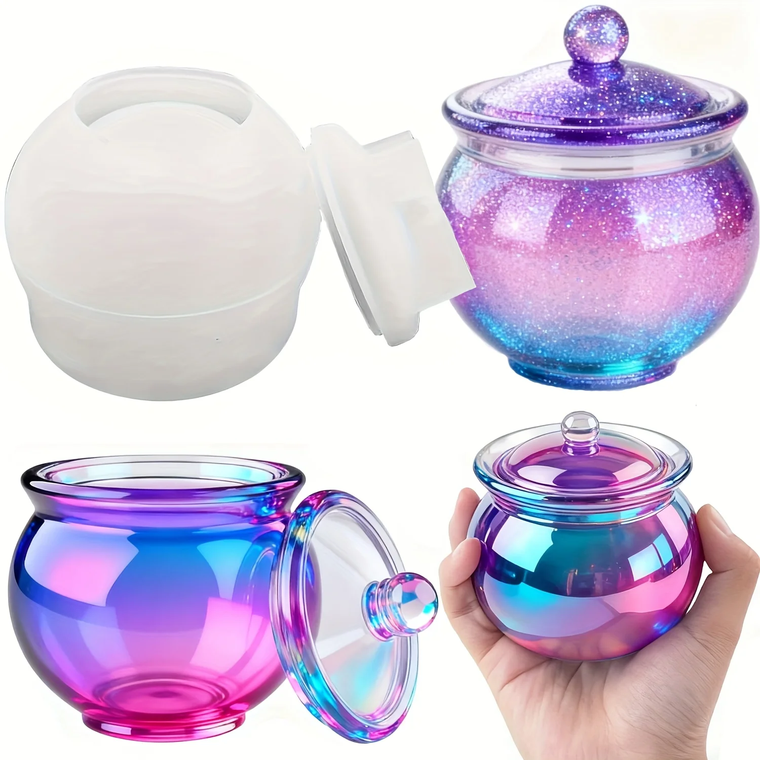 1 set of round resin can molds - Candle Molds review and price
